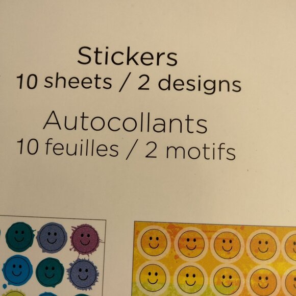600 Smiley Face Stickers Teacher Reward Journal American Greetings - Picture 6 of 8